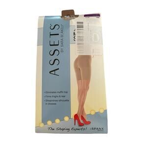 ASSETS by SPANX Women's Hi-Waist Mid-Thigh Shaper Size 5 Nude NIB